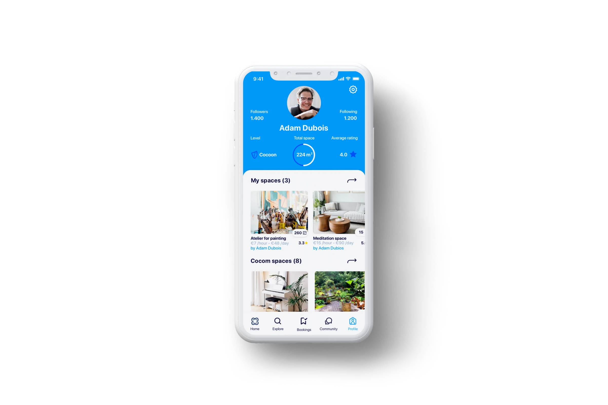 Cocom — space sharing application