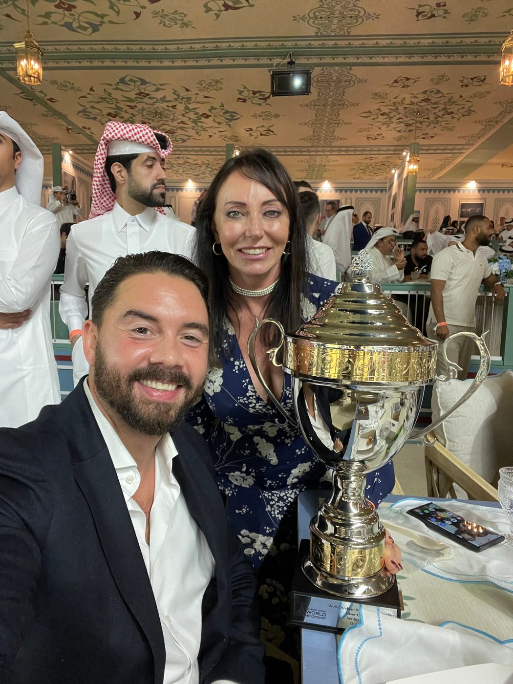 At the World Arabian Horse Championship.