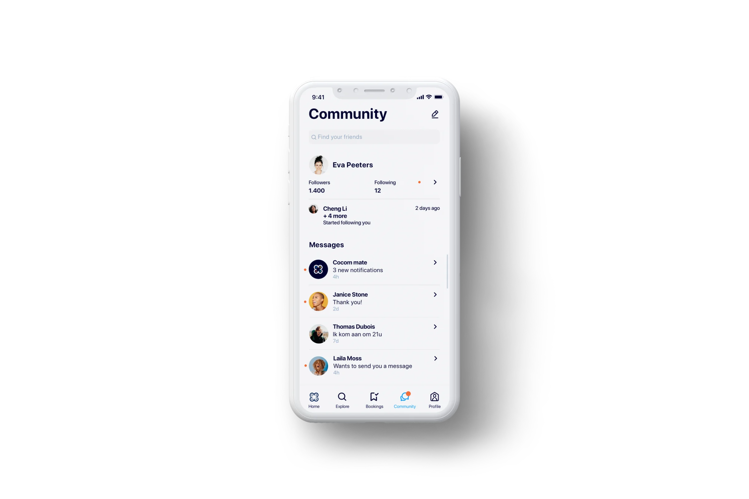 Cocom — space sharing application