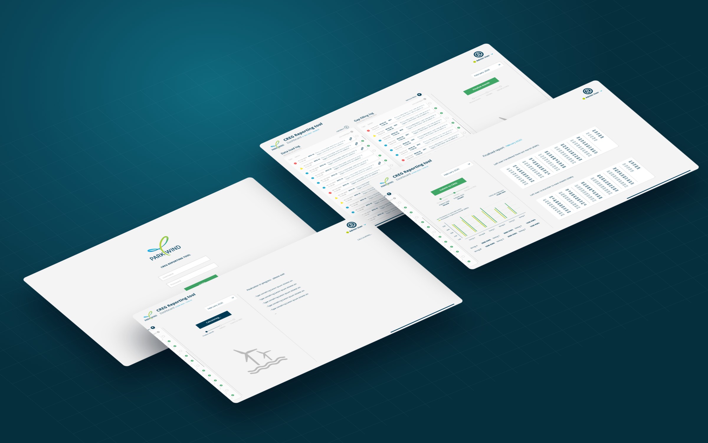 From login to finalising, calculating and submitting the month.
