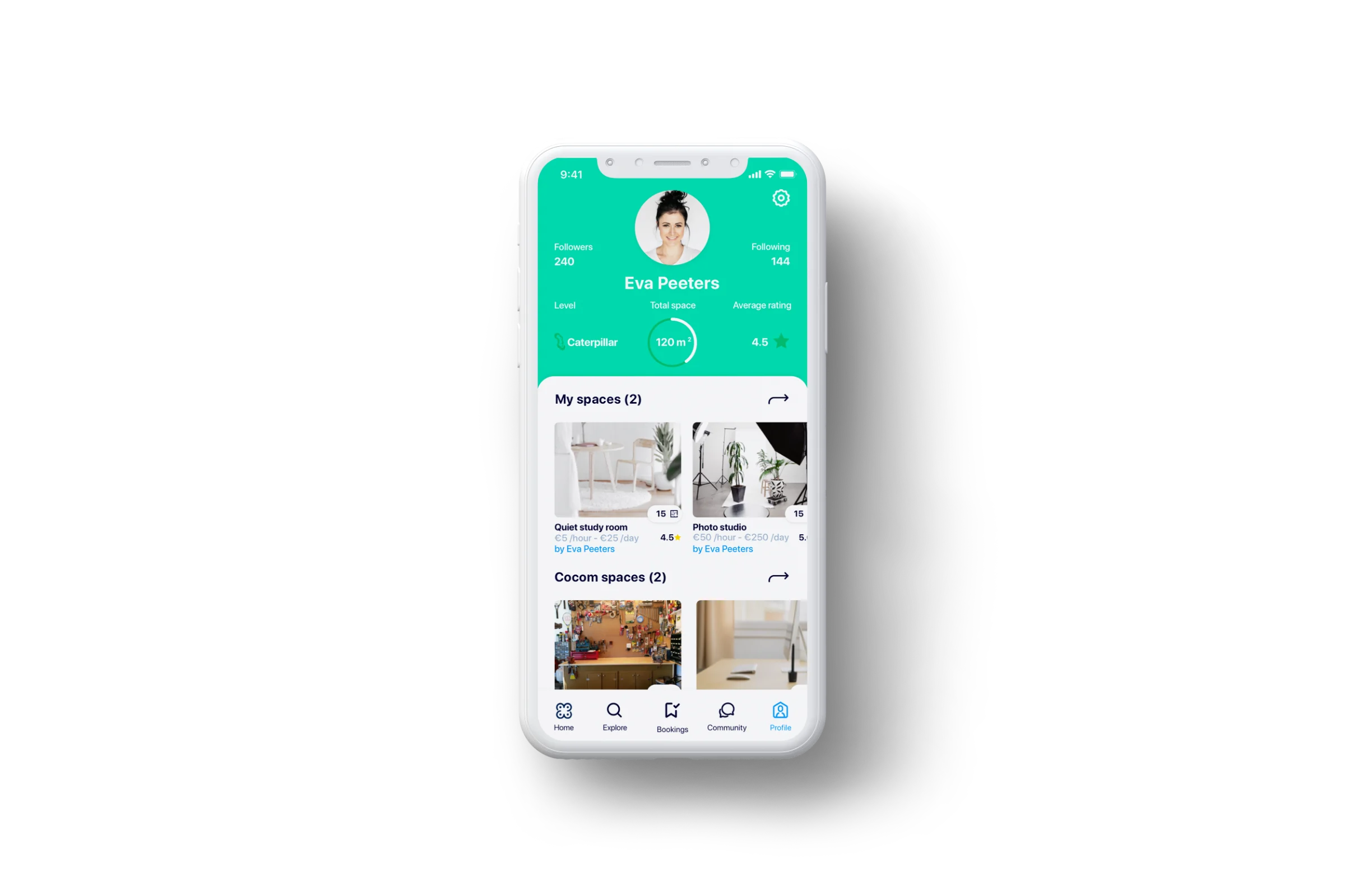 Cocom — space sharing application