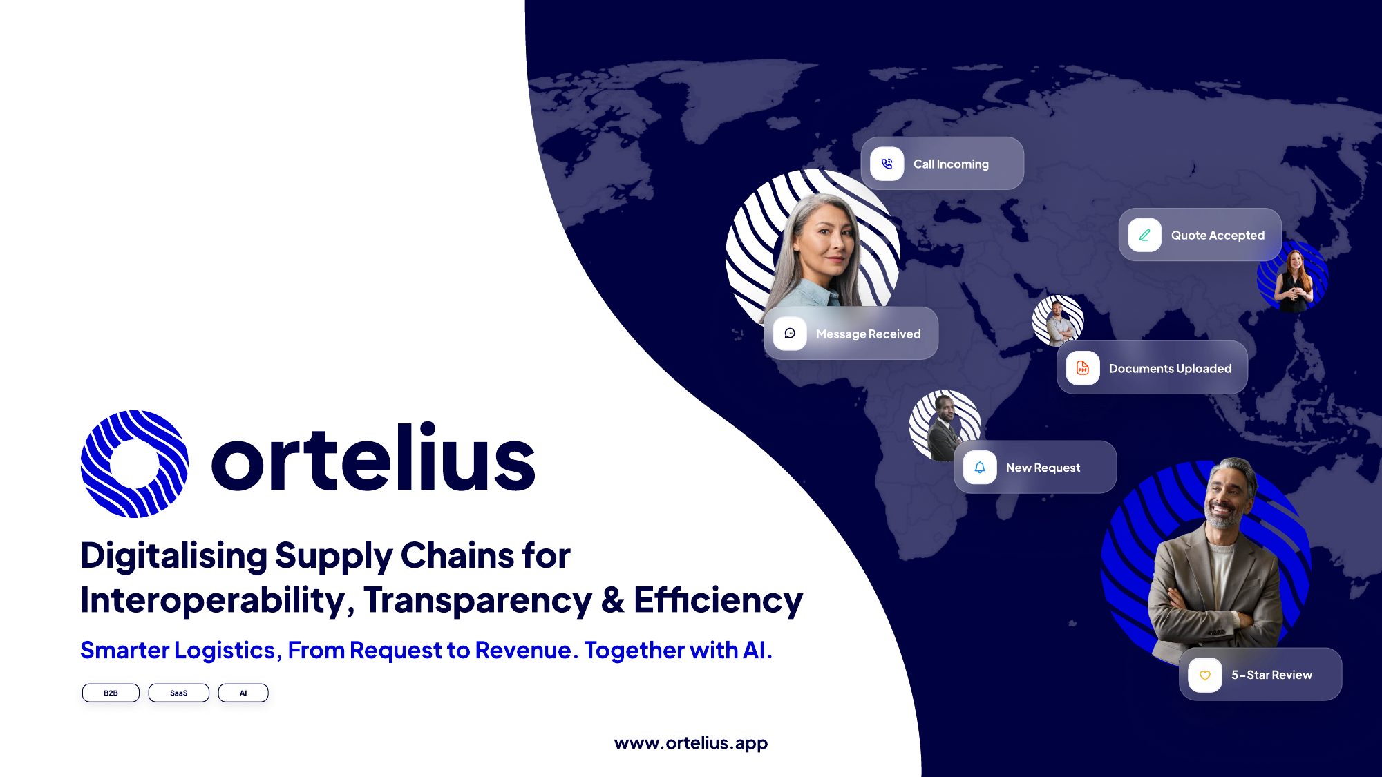 Smarter logistics, from request to revenue.