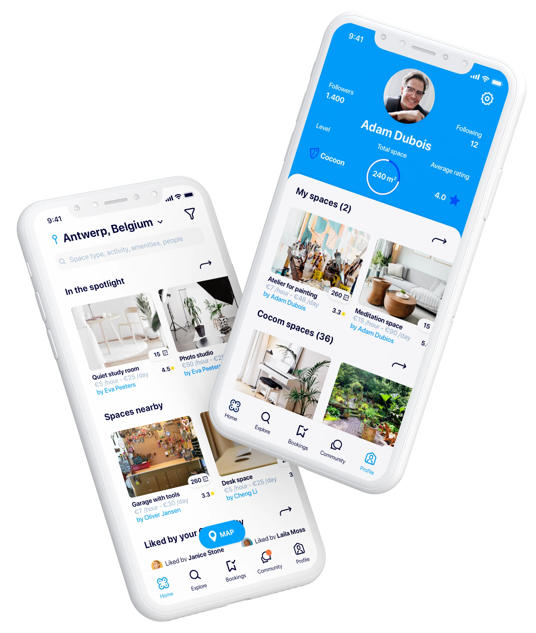 Cocom — space sharing application