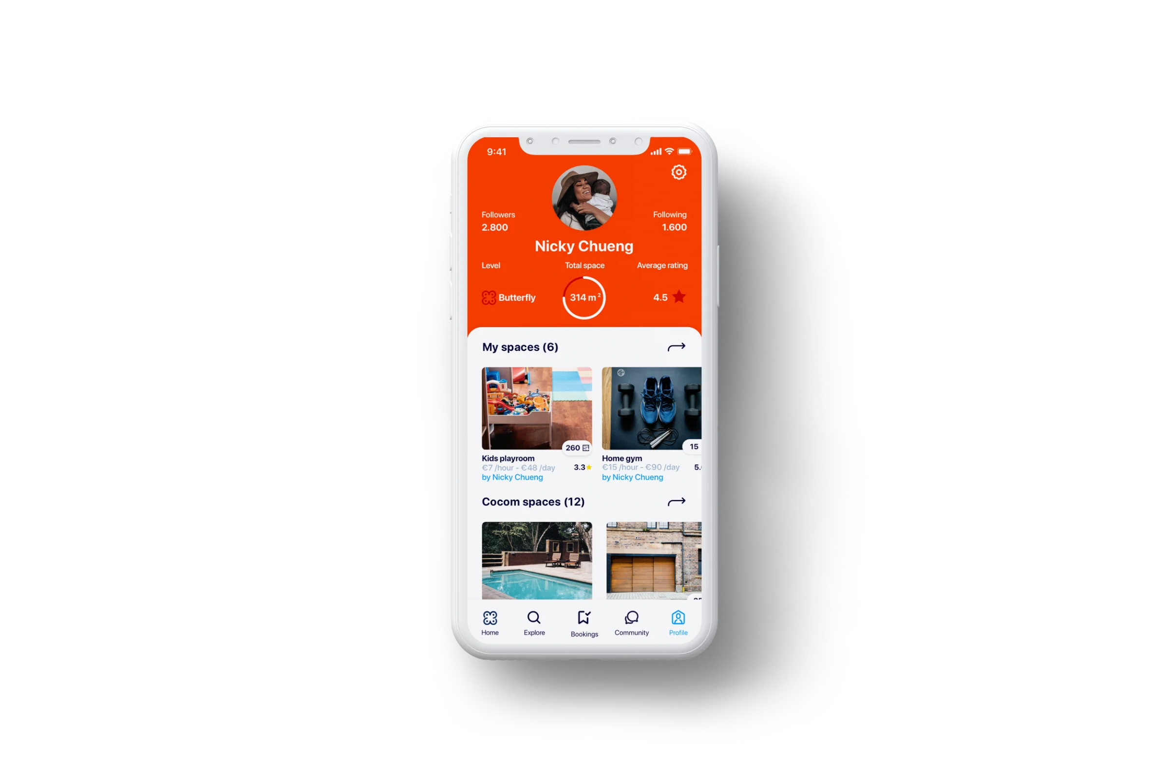 Cocom — space sharing application